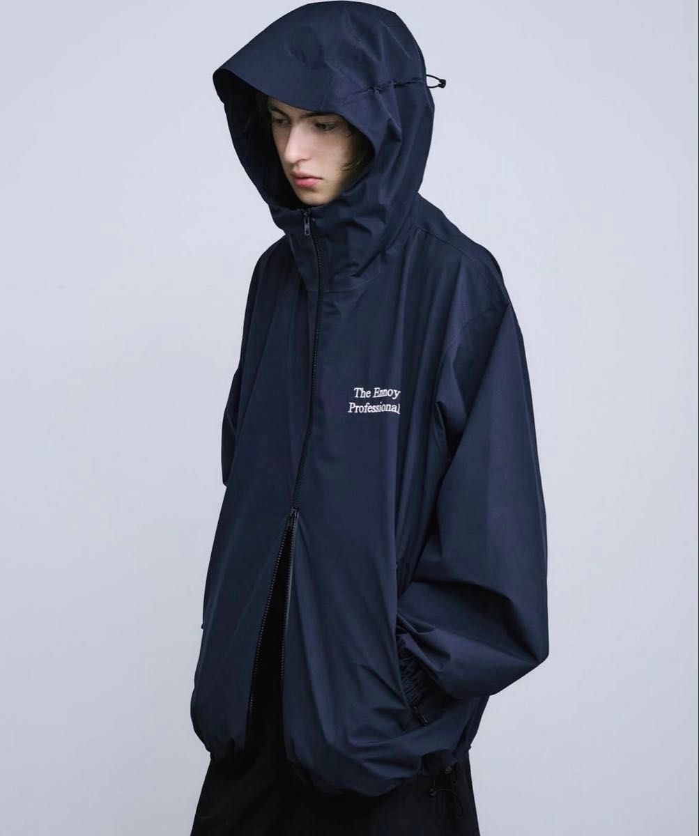 エンノイ ennoy スタイリスト私物 ネイビー ナイロンジャケット フード