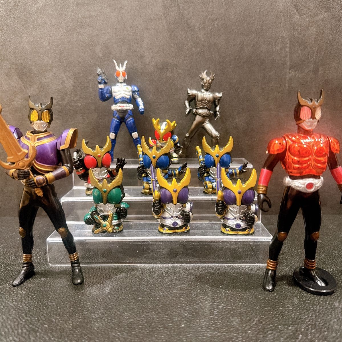 当時物】 仮面ライダークウガ アギト フィギュアまとめ 指人形 食玩