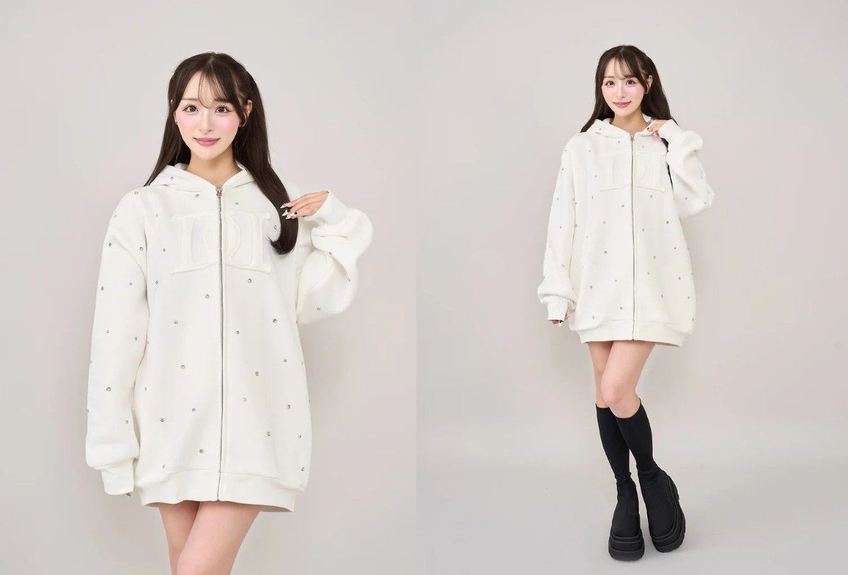 ダーリッチ darich DDロゴビジュージップパーカー グレー GRY｜Yahoo