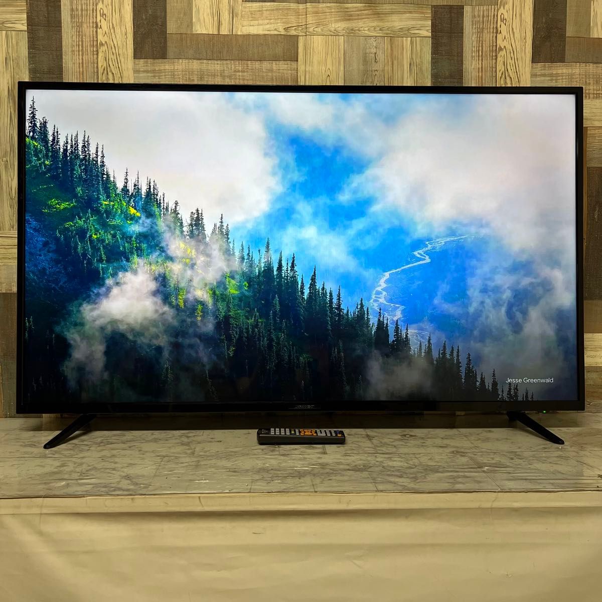 DMM 4K 55V型 液晶ディスプレイHDRスピーカー リモコン付 全国送料込