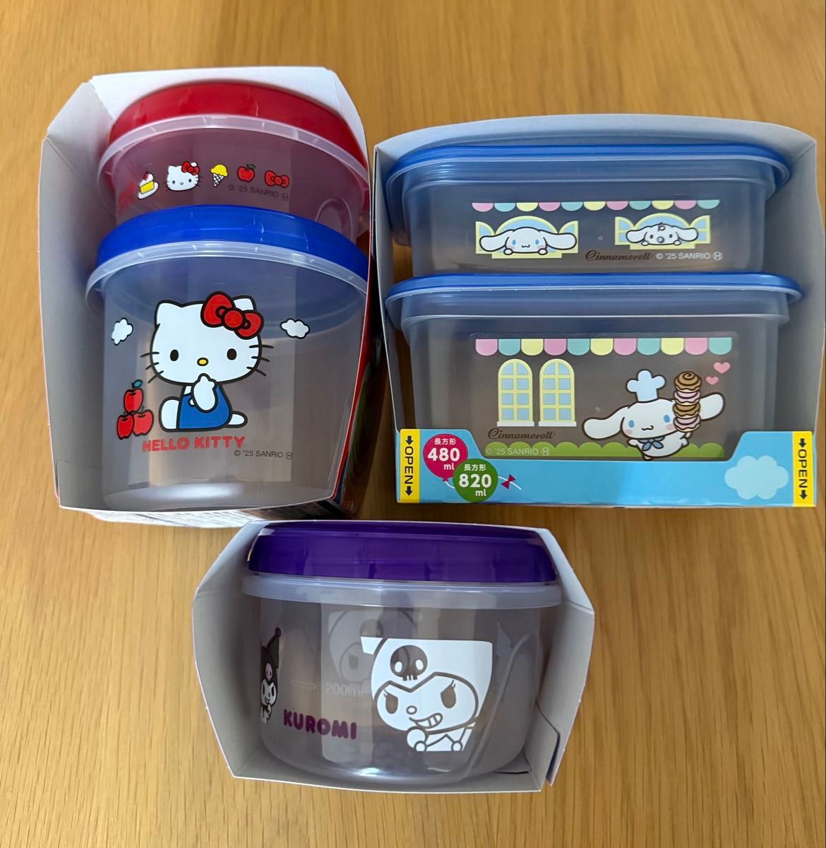Hello Kitty Ziploc サンリオ 保存容器 300ml 6個セット サンリオ