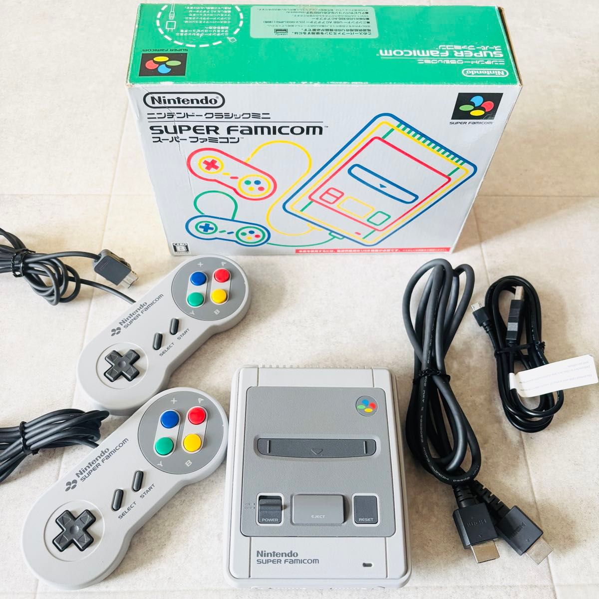 付属品完備】ニンテンドークラシックミニ スーパーファミコン【箱付き
