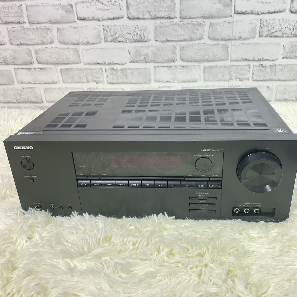 ONKYO オンキョー TX-SR343 AVレシーバー 5 1ch Bluetooth対応 AV