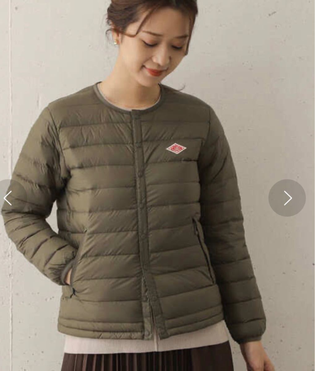 DANTON ダントン インナーダウン ジャケット ダウンコート オリーブ 38