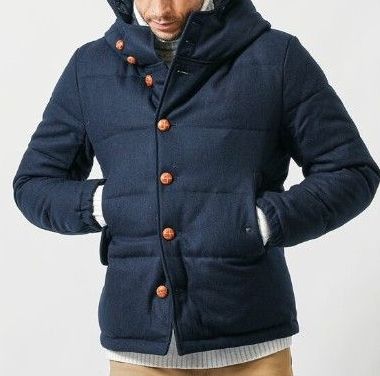 ダウンジャケット ネイビー Audience ダッフルコート｜Yahoo!フリマ