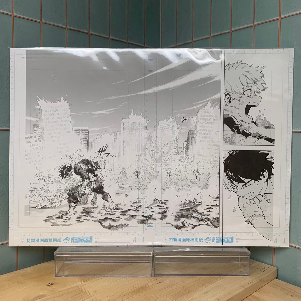 僕のヒーローアカデミア ヒロアカ 原画展 デジタル原稿プリント 轟焦凍