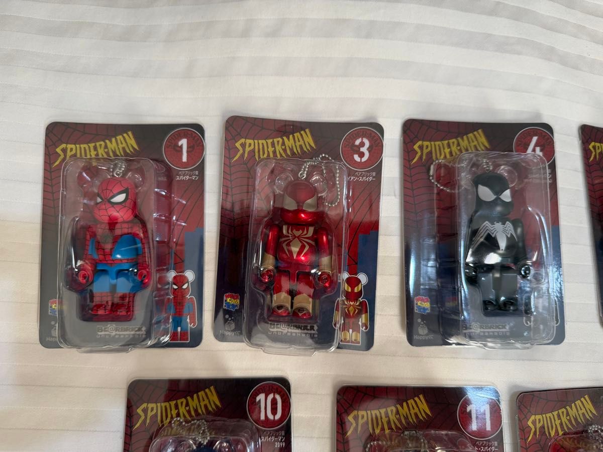 MARVEL ベアブリック スパイダーマン happyくじ 2022年 15体セット
