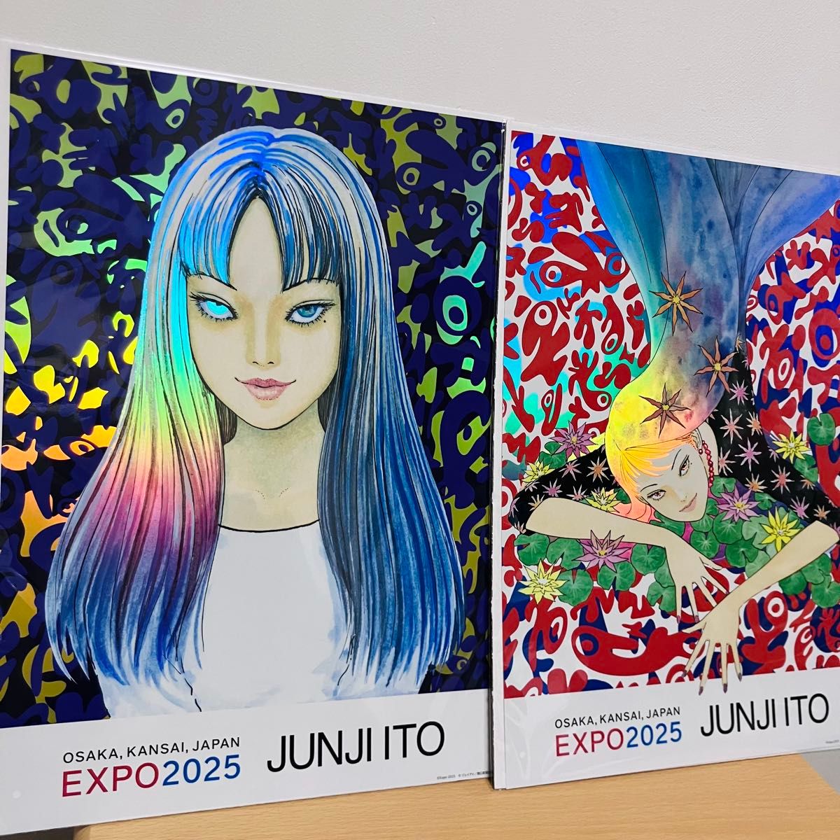 会場限定 2枚セット】万博 伊藤潤二 富江 オーロラポスター A B 伊藤