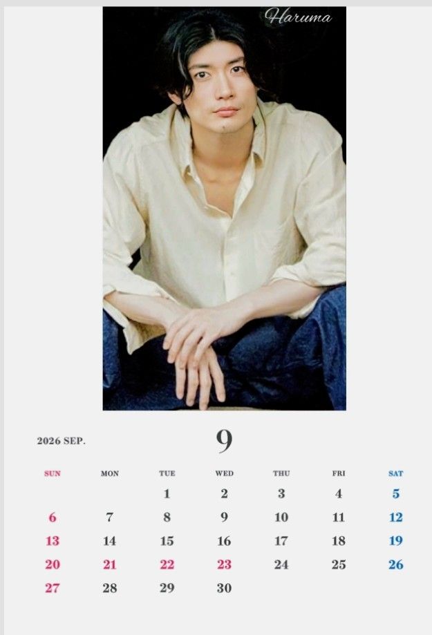 三浦春馬さんオリジナル卓上カレンダー2026/1～｜Yahoo!フリマ（旧