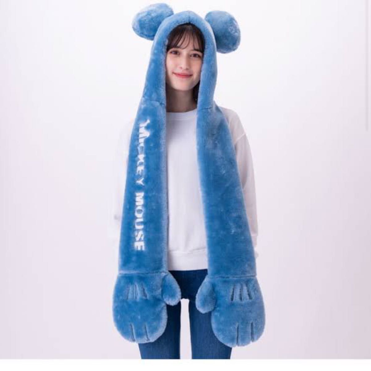 ディズニー ファンキャップ マフラー ミッキー ブルー｜Yahoo!フリマ