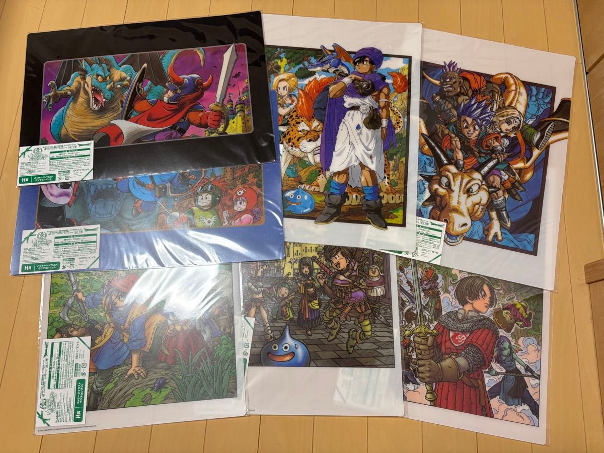 ドラゴンクエスト ドラクエ123456 福引き ランチョンマット 6枚セット