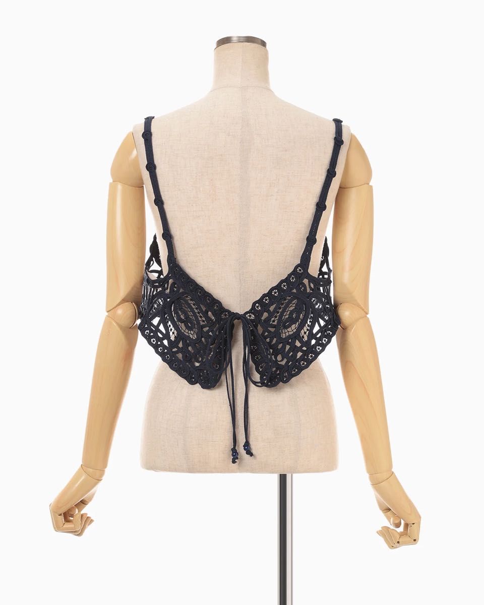 mame kurogouchi Cording Embroidery Vest コード刺繍 レース ビスチェ