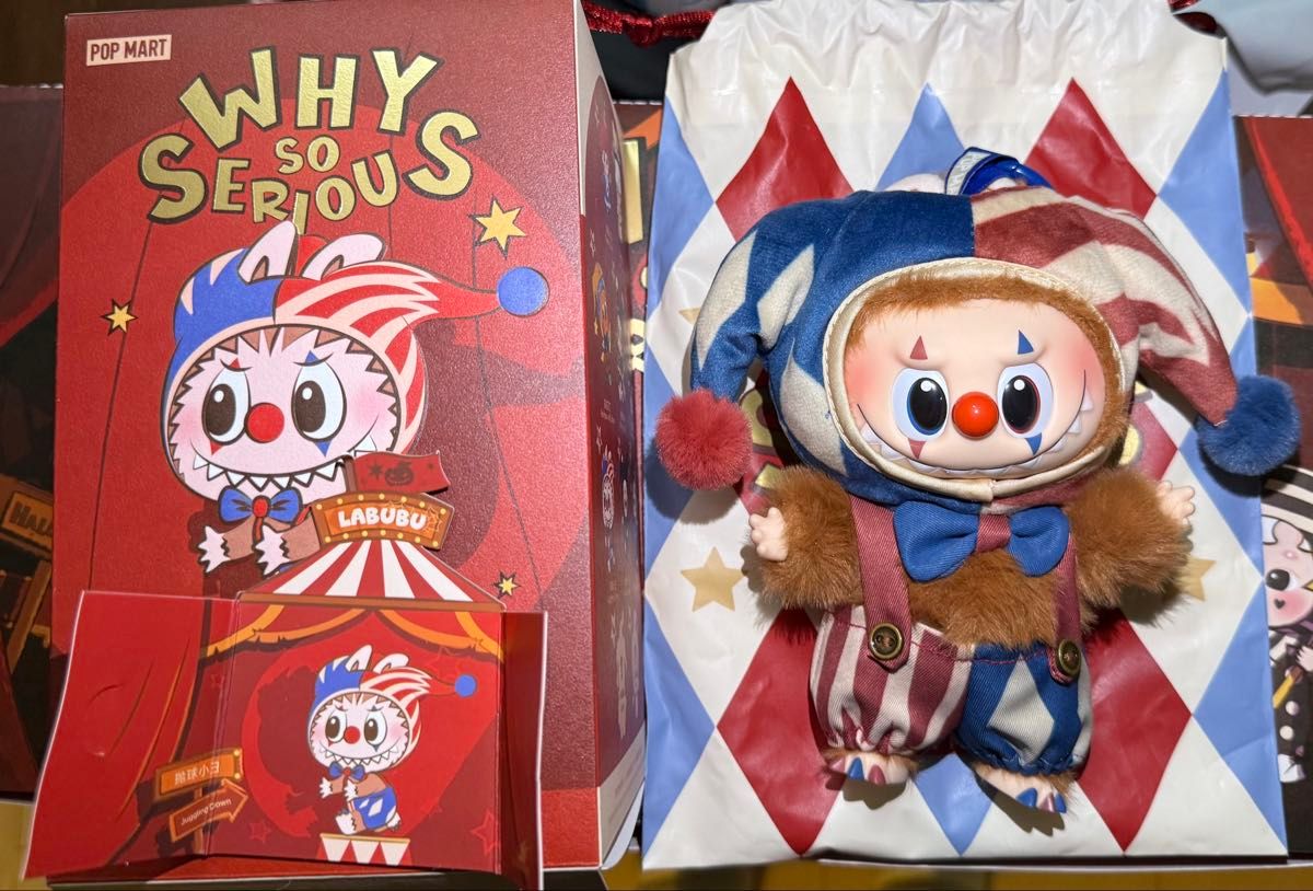 POP MART LABUBU WHY SO SERIOUS ピエロラブブ｜Yahoo!フリマ（旧