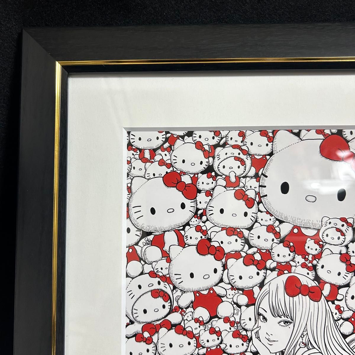 伊藤潤二 サンリオキャラクターズ 複製原画 ギャル富江 ハローキティ