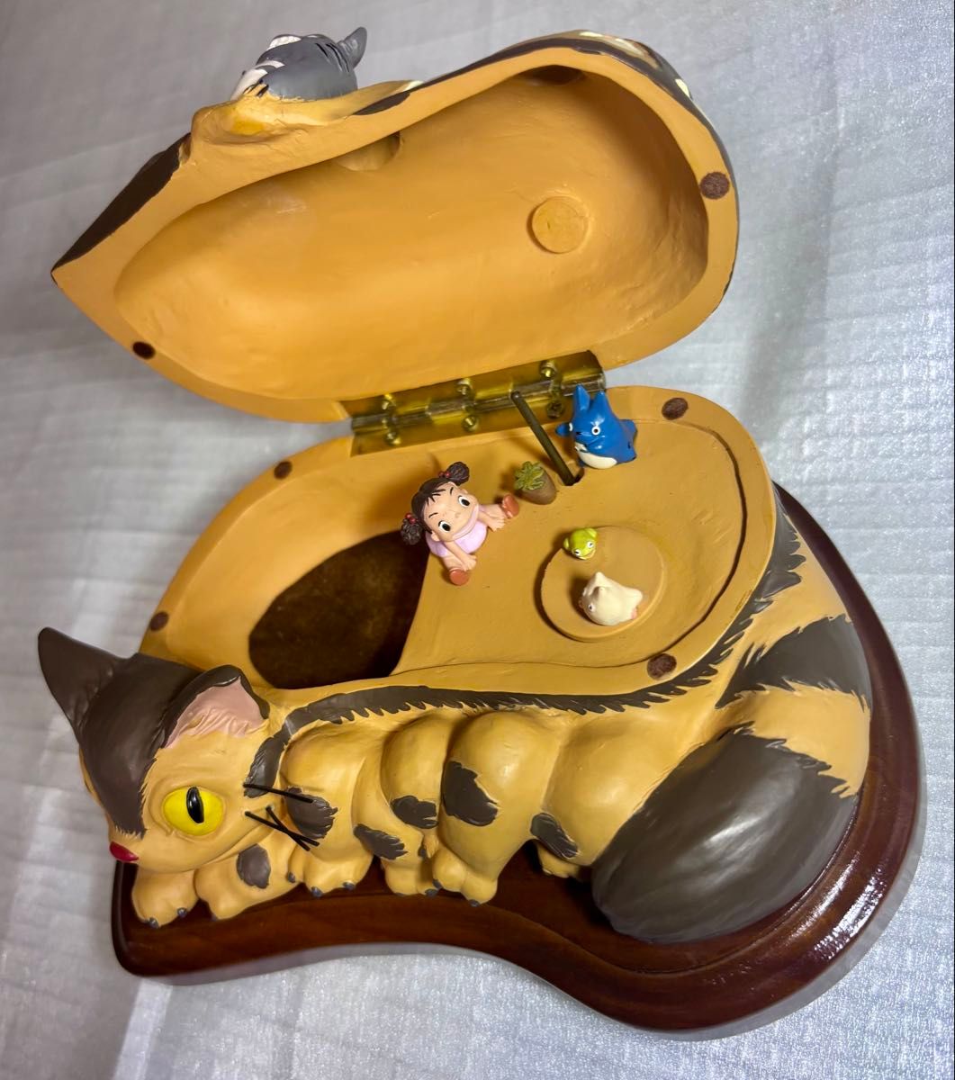 となりのトトロ 美品となりのトトロ ネコバス オルゴール 小物入れ