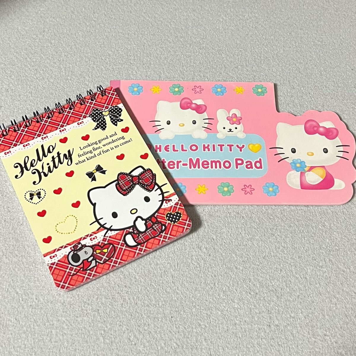 当時物 サンリオ ハローキティ レトロ レターメモパッド メモ帳 2個