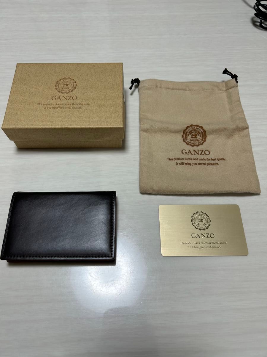 GANZO ガンゾ 名刺入れ カードケース ダークブラウン｜Yahoo!フリマ