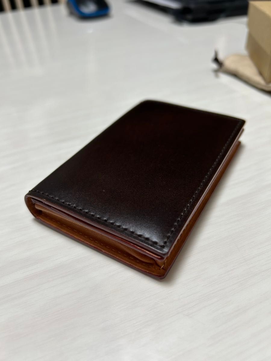 GANZO ガンゾ 名刺入れ カードケース ダークブラウン｜Yahoo!フリマ