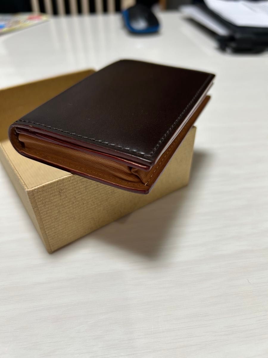 GANZO ガンゾ 名刺入れ カードケース ダークブラウン｜Yahoo!フリマ