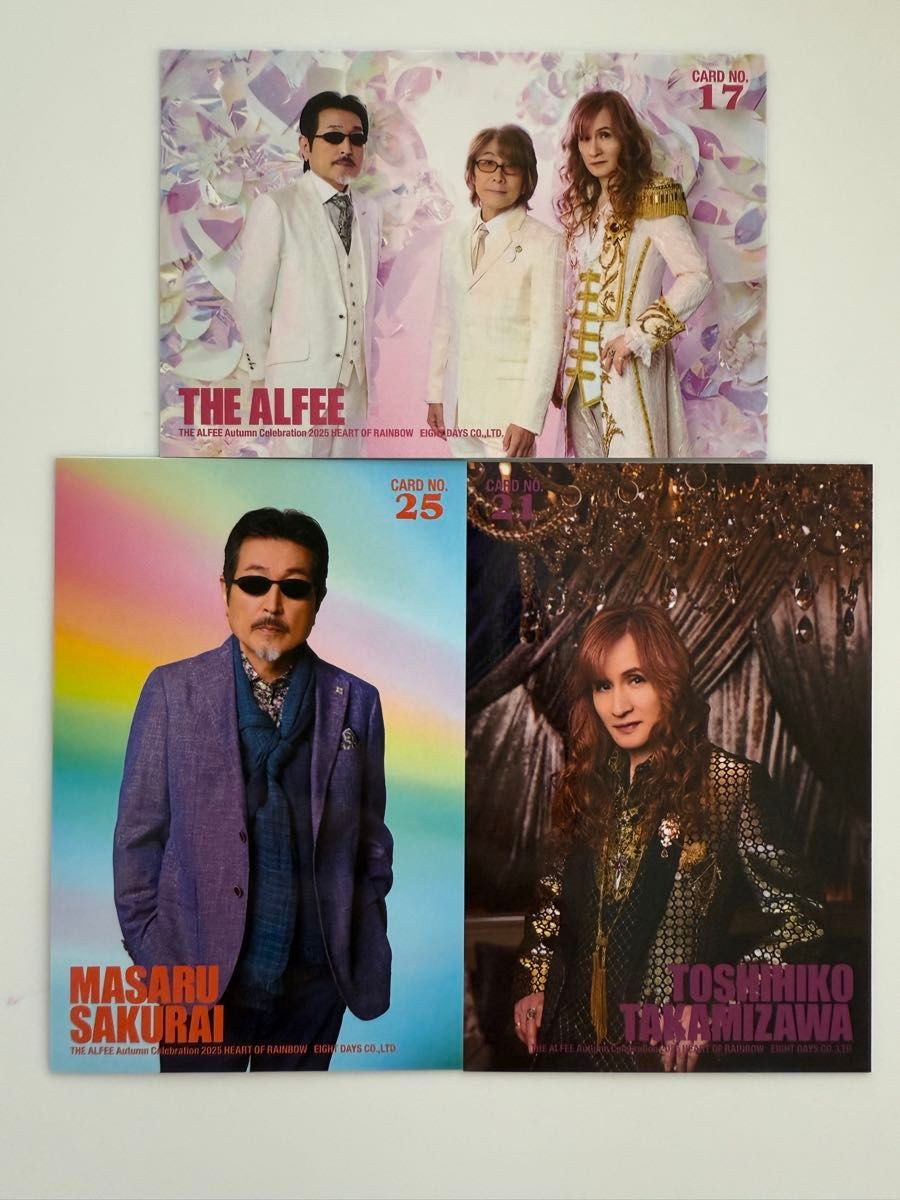 THE ALFEE トレカ 2025 Autumn Celebration 秋ツアー 3枚セット No 17