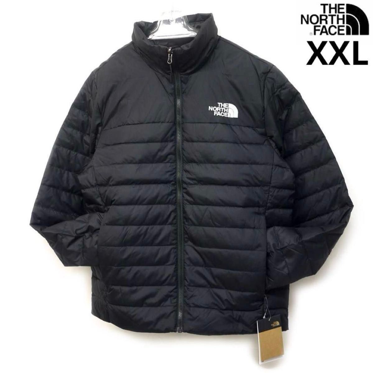 US限定 新品 ノースフェイス ダウンジャケット XXL 黒 ブラック 高耐久