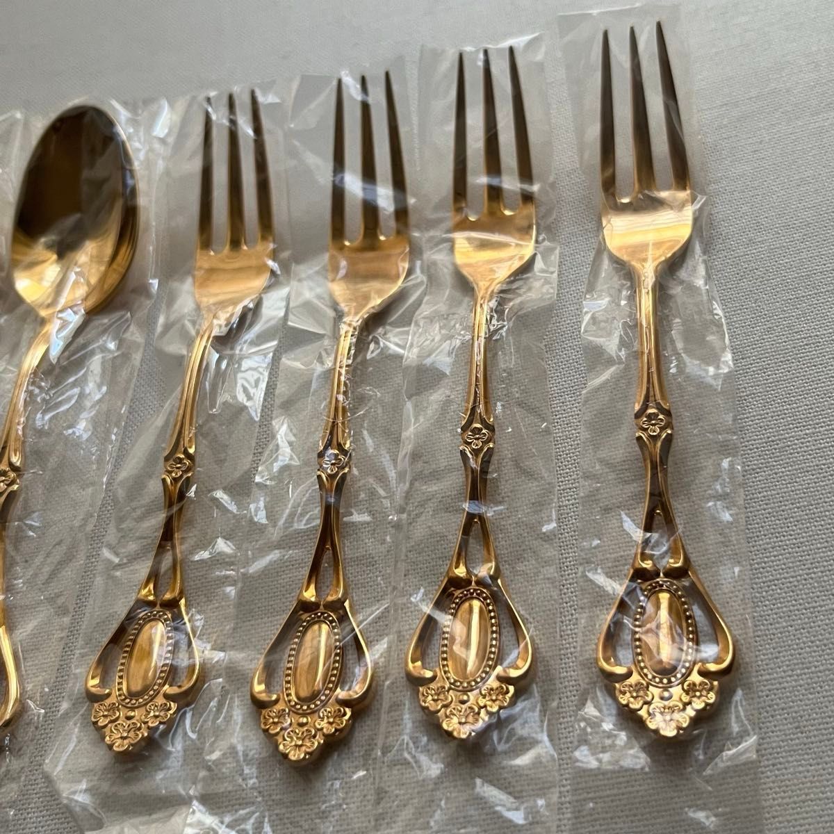 ノリタケ クリスティーヌ ゴールド ティースプーン ヒメフォーク