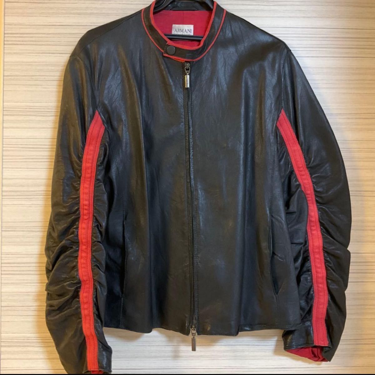 アルマーニコレツォーニ レザージャケット アルマーニライダース