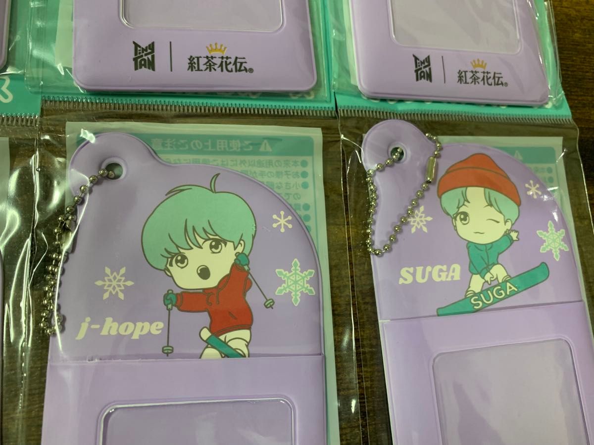 紅茶花伝 タイニータン BTS パスケース 8種類コンプリートまとめて