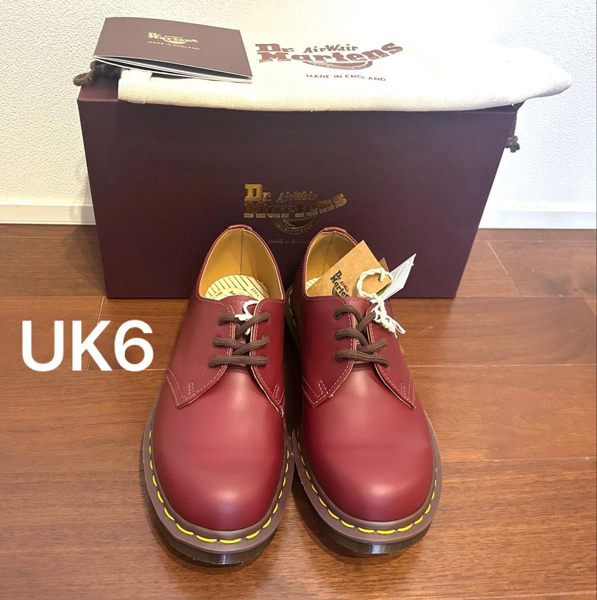 英国製 イングランド製 ドクターマーチン 3ホール UK6 25 オックス