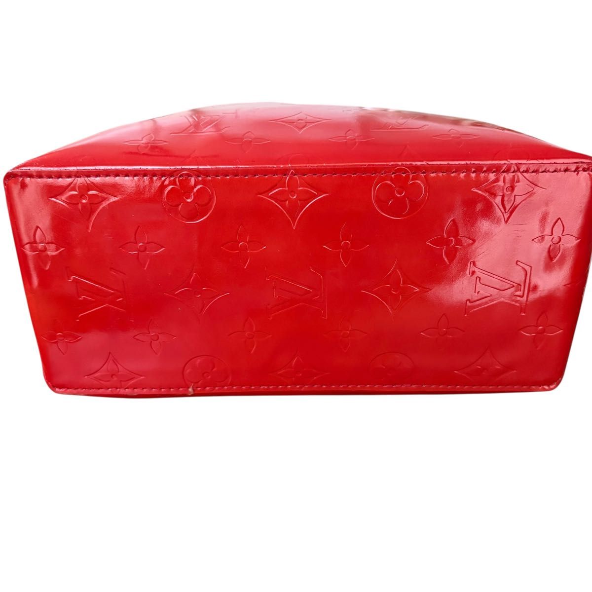 ルイヴィトン ヴェルニ リードPM 赤 トートバッグ ルージュ エナメル