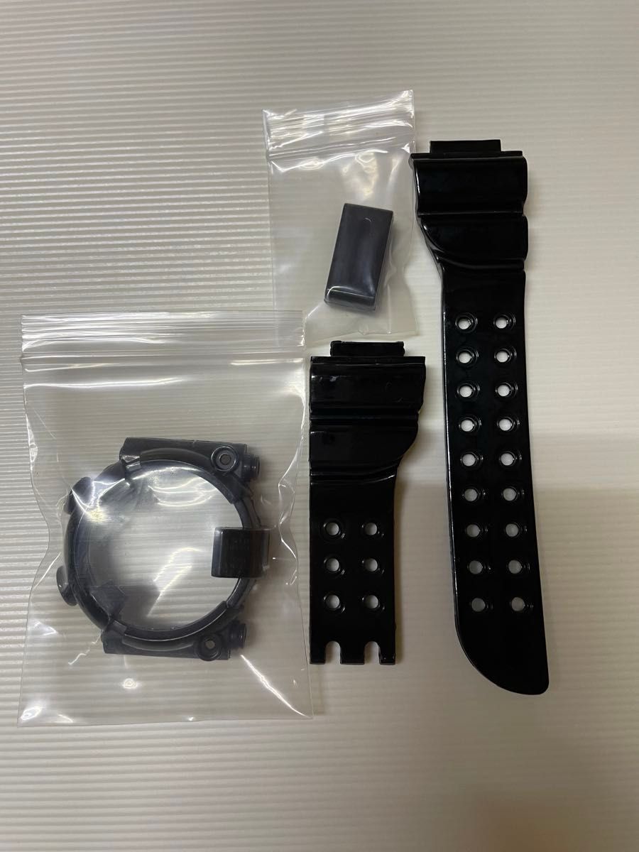 G-SHOCK DW-8200 互換品ベゼル バンド 遊環 3点セット ブラック 工具