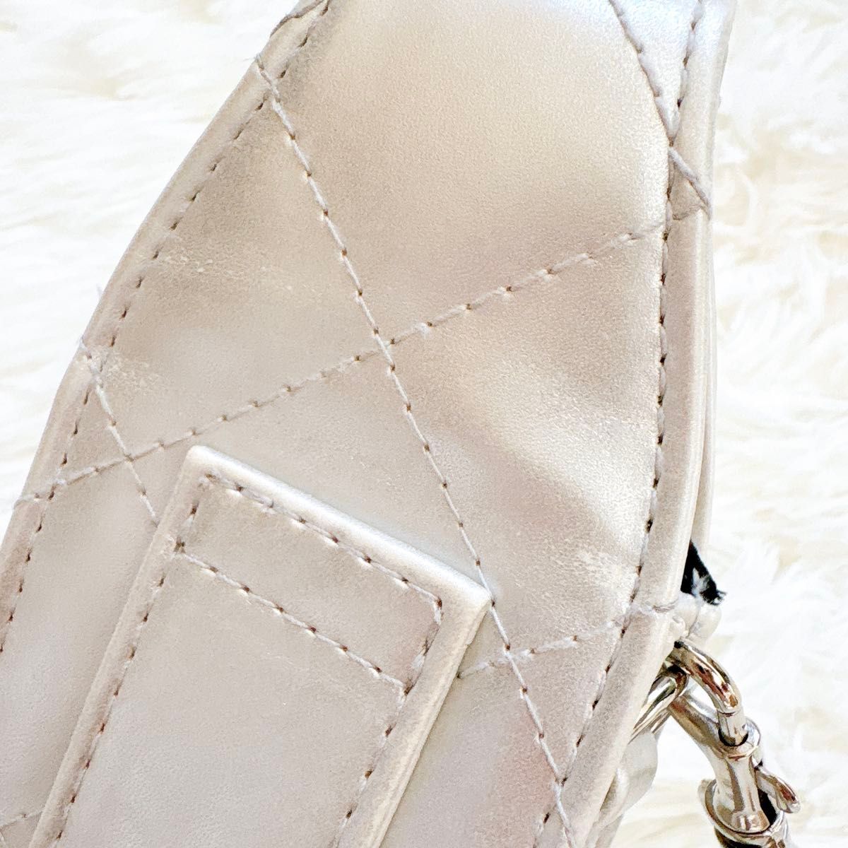 ハローキティ キルト 携帯ケース シルバー キルトシリーズ 当時物