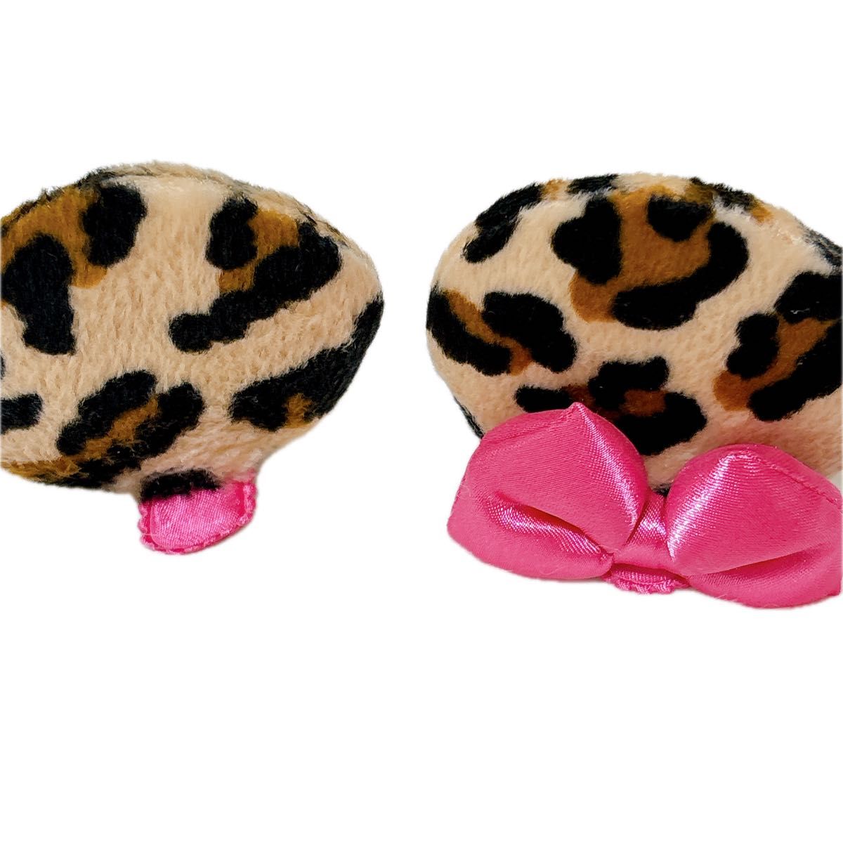 ディズニー ミニー ヒョウ柄 パッチン レオパード つけ耳 ヘアピン 豹