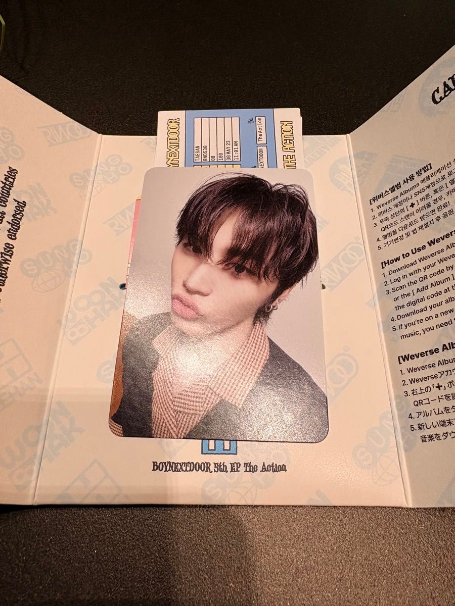 BOYNEXTDOOR テサン weverse 認証イベント 200人限定トレカ