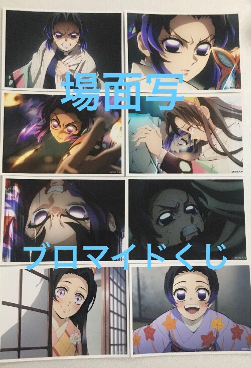 鬼滅の刃 場面写ブロマイドくじ セット 胡蝶 しのぶ カナエ 決戦の火蓋