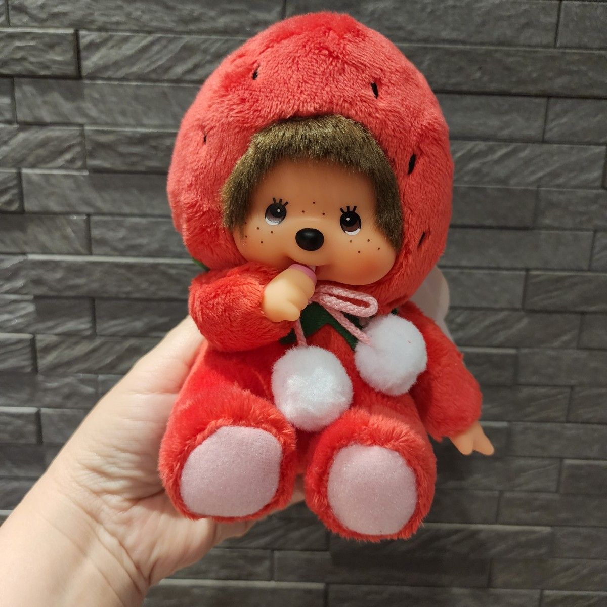 限定ご当地モンチッチ福岡あまおういちご SぬいぐるみMonchhichi福岡