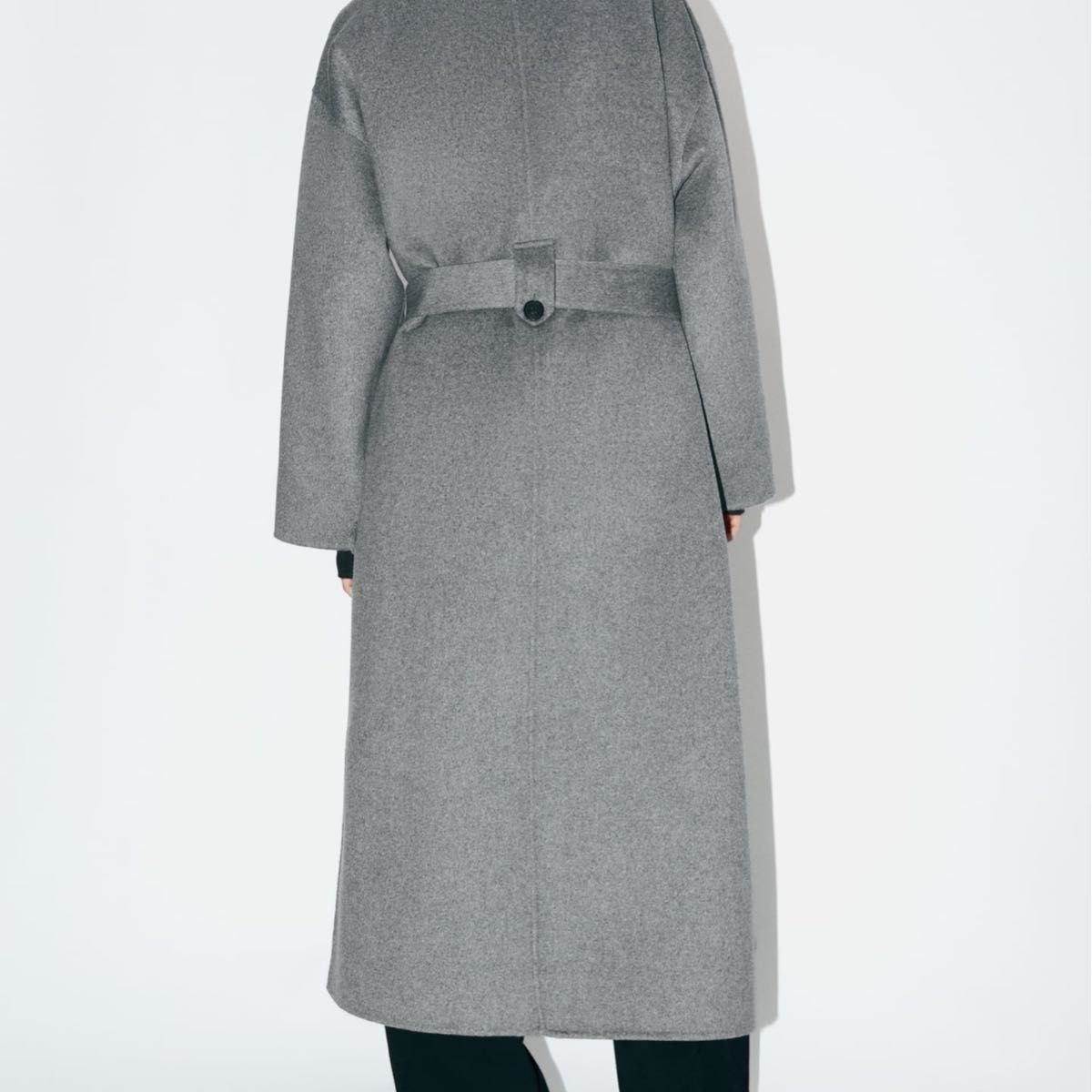 値下げ ZARA ウールブレンド コート ロングコート XS Sサイズ グレー