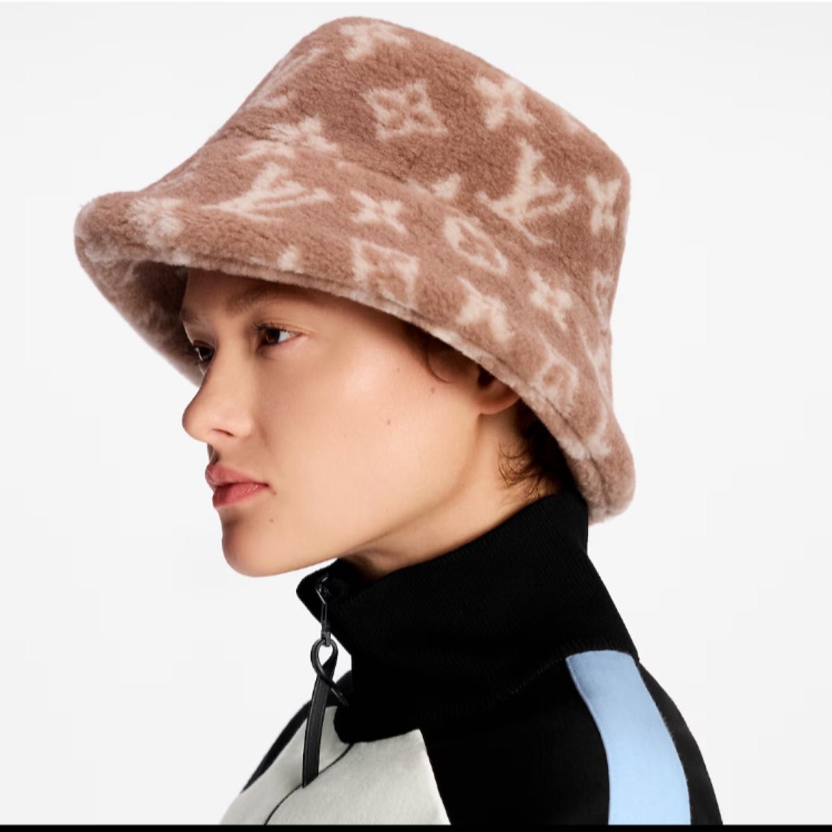 Mサイズ ルイヴィトン 最新作 バケットハット モノグラム フリース