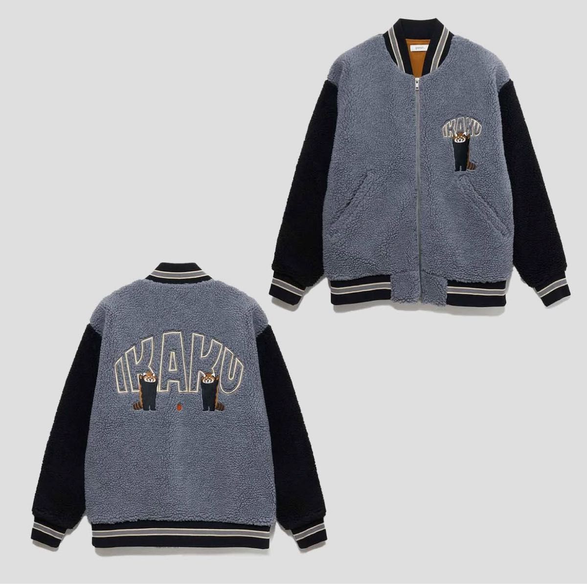 最終価格 グラニフ イカク ボアスタジアムジャンパー ボアジャケット