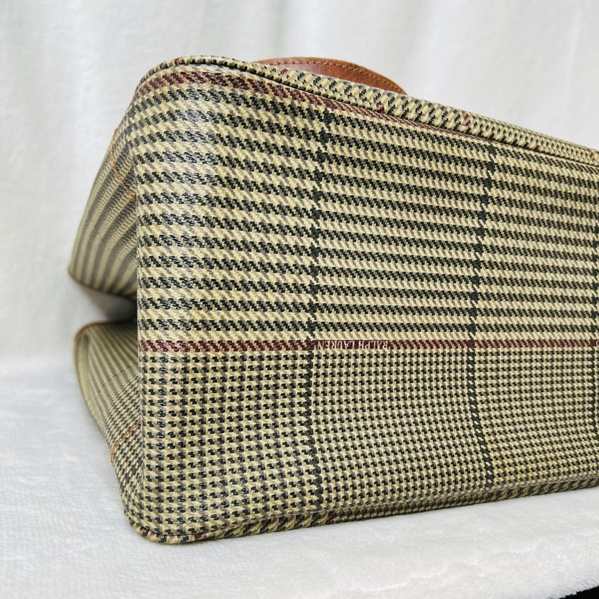 Polo Ralph Lauren ヴィンテージ トートバッグ PVC 千鳥柄 ポロ ラルフ