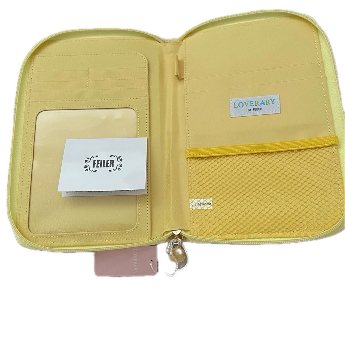 新品 FEILER ラブラリーバイフェイラー レモンドット 母子手帳ケース