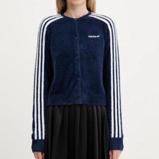 S アディダス フラッフィーニットカーディガン りなてぃ adidas 新品
