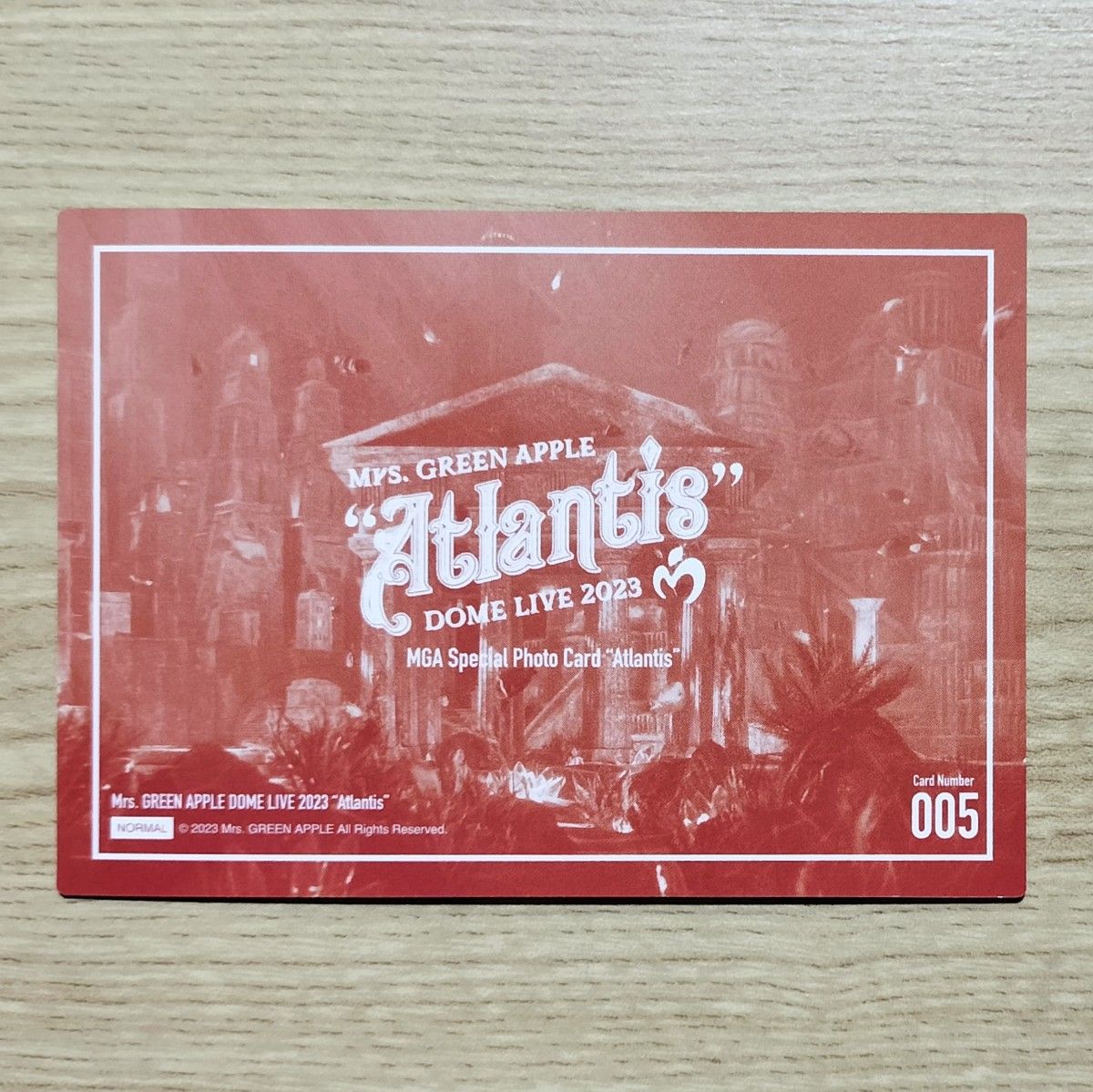 Mrs GREEN APPLE 大森元貴 フォトカード アトランティス 005｜Yahoo