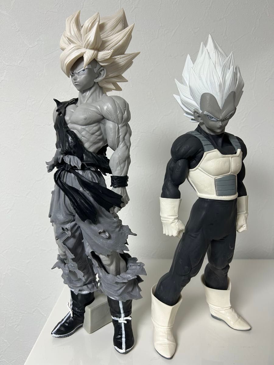 ドラゴンボール フィギュア 悟空 ベジータ モノクロ 2体セット｜Yahoo