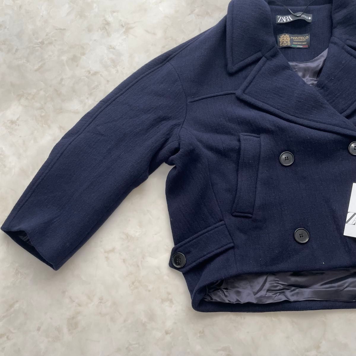 新品】ZARA ザラ MANTECO マンテコ オーバーコート ダブルボタン