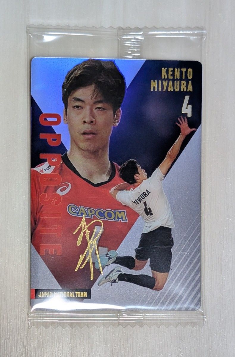 バレーボール ツインウエハース 2025 宮浦健人 箔押し サイン レア