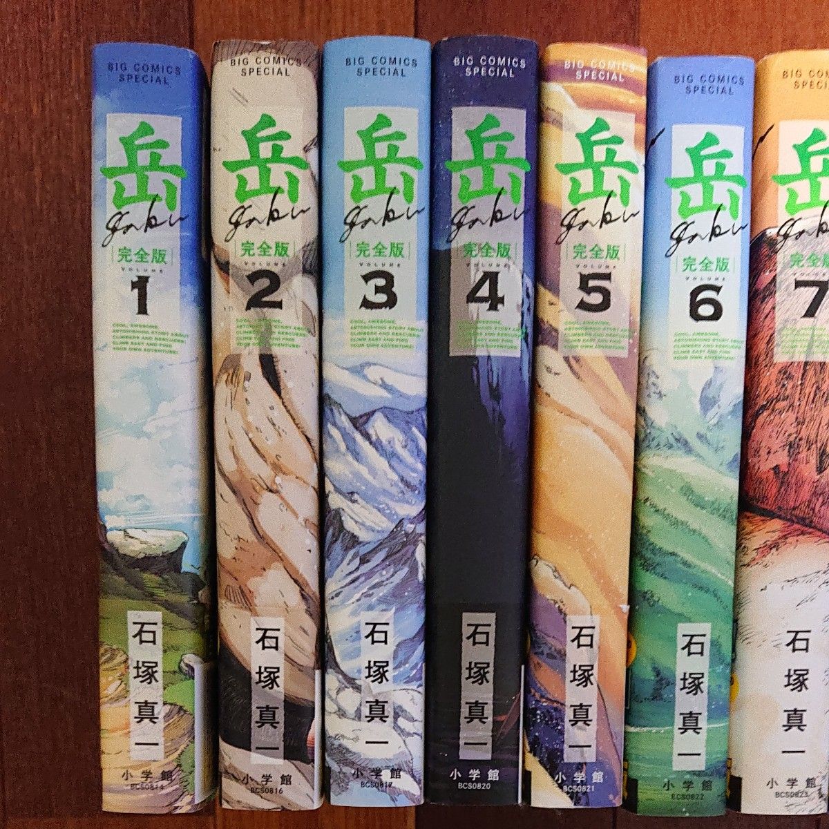 岳 全巻セット 初版 帯つき 石塚真一 岳 完全版 全巻9巻 全巻初版