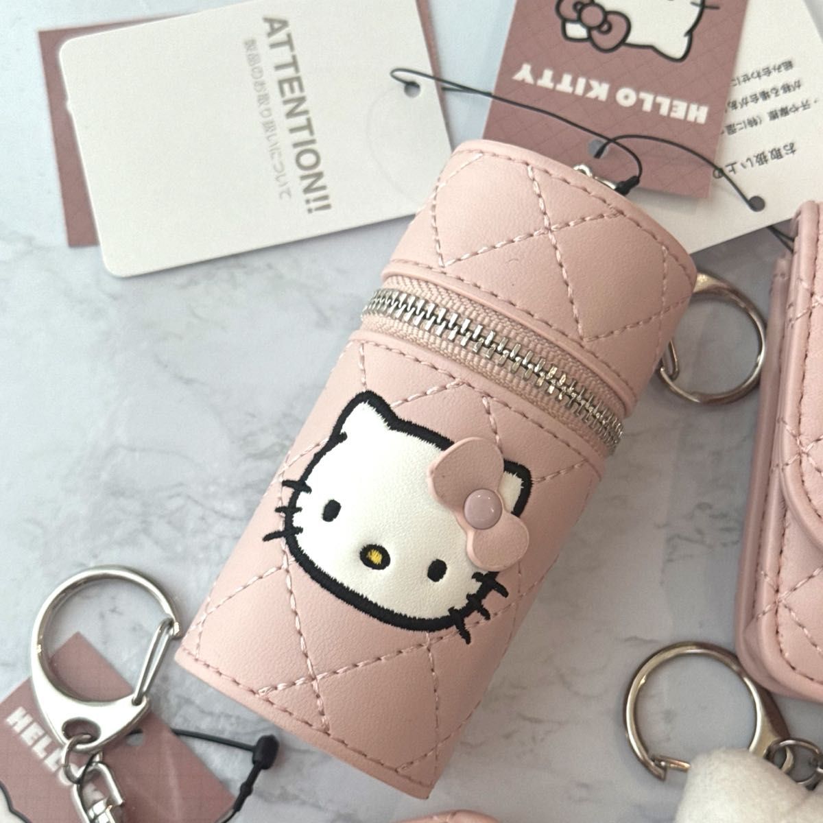 ローリーズファーム ハローキティ カードケース キルティング ピンク