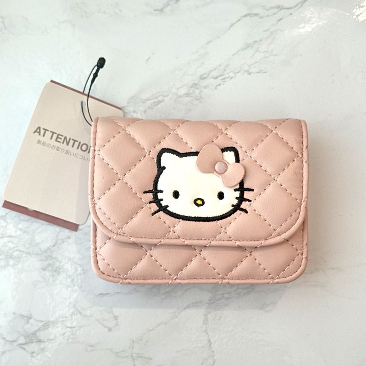 ローリーズファーム ハローキティ カードケース キルティング ピンク