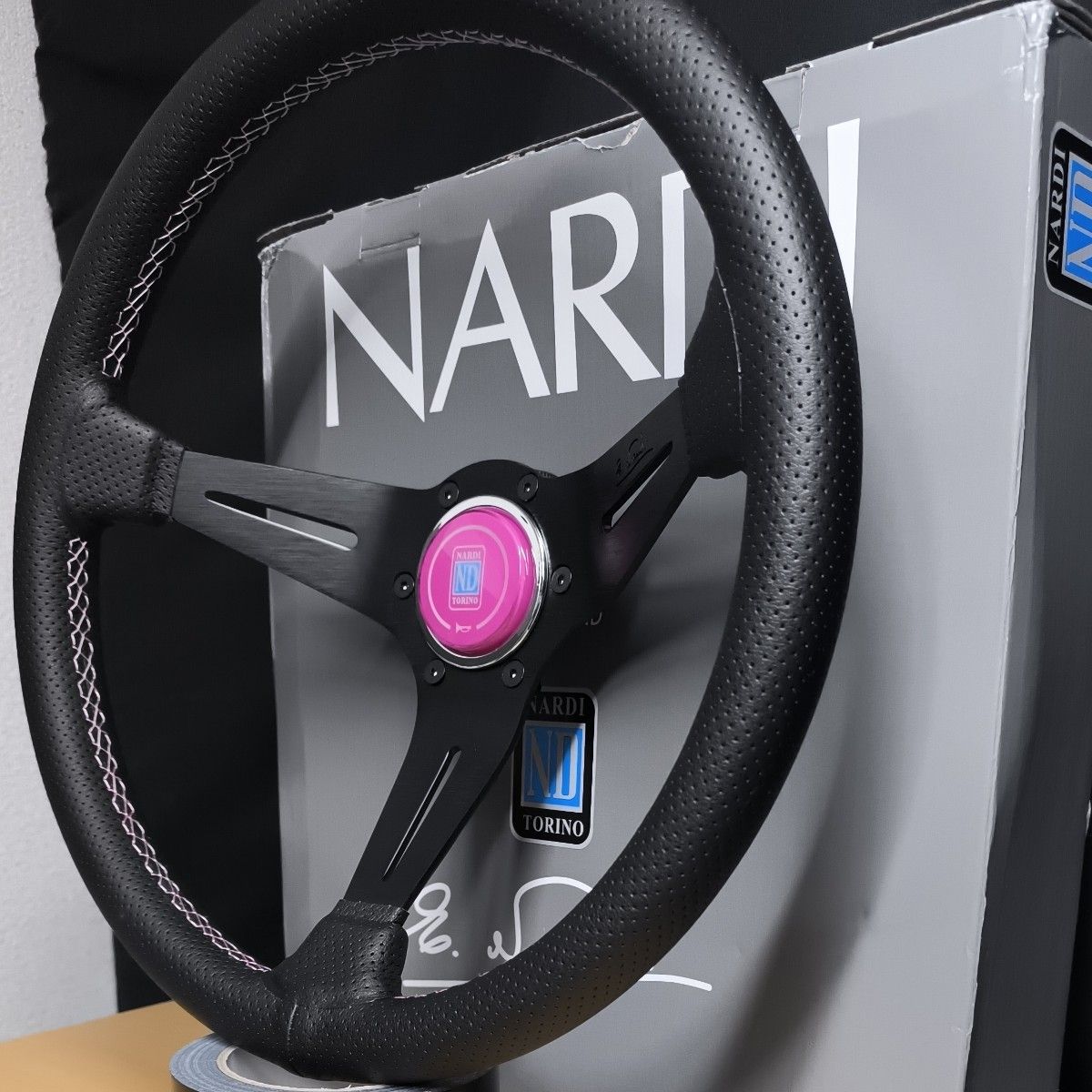 ナルディNARDI タイプ クラシック ピンク 85mmディープ 350mm｜Yahoo